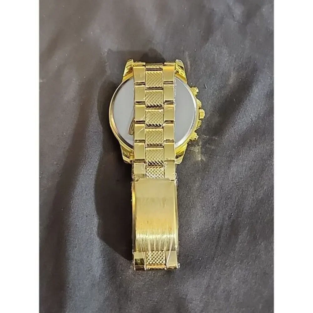 Fashion Men Business‎ Quartz Watch Round Dial Date Feature Stainless Steel Strap